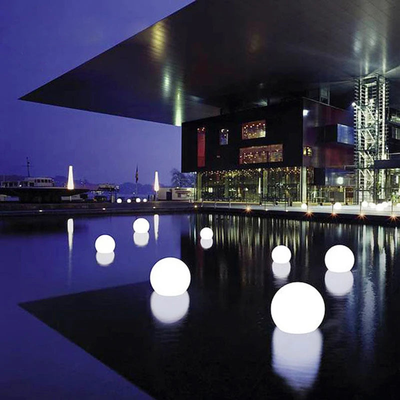 LED étanche boule de jardin lumière RGB lumière sous-marine IP68 extérieur noël fête de mariage pelouse lampes piscine flottant