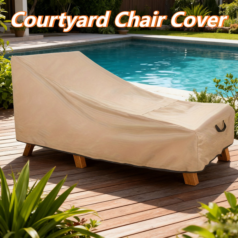 Housse de banc de jardin ultra-résistante 500D - Housse kaki avec cordon de serrage, protection UV, utilisable en toutes saisons, idéale pour la terrasse, le jardin, le bord de la piscine et les chaises de jardin.