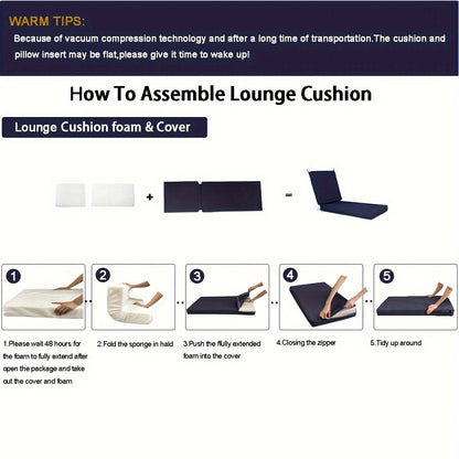 Coussin de chaise longue bohème