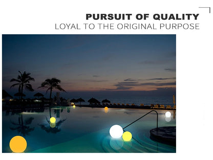 LED étanche boule de jardin lumière RGB lumière sous-marine IP68 extérieur noël fête de mariage pelouse lampes piscine flottant
