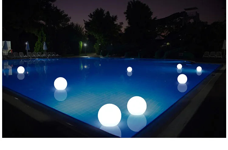LED étanche boule de jardin lumière RGB lumière sous-marine IP68 extérieur noël fête de mariage pelouse lampes piscine flottant