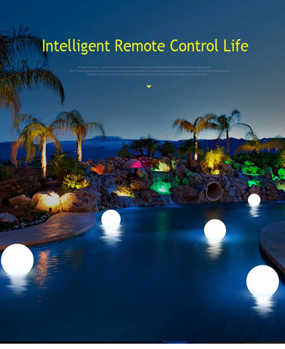 LED étanche boule de jardin lumière RGB lumière sous-marine IP68 extérieur noël fête de mariage pelouse lampes piscine flottant
