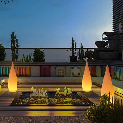 Lampadaire de paysage étanche d'extérieur créatif, centre commercial, hôtel, cour, Villa, parc, décoration d'ambiance, goutte d'eau