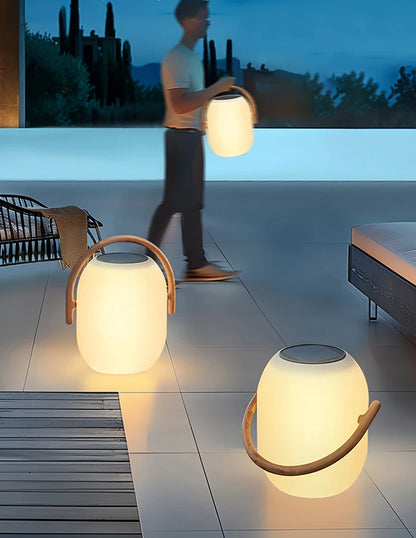 Lampe LED solaire décoratif, design raffiné pour jardin terrasse et extérieur