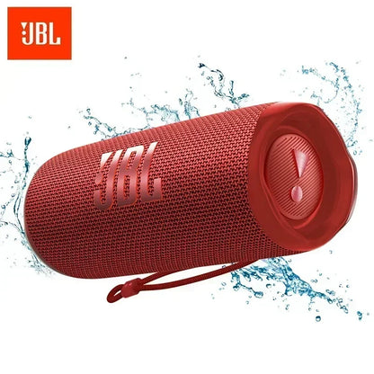 Enceinte Bluetooth sans fil JBL Flip 6 originale, portable et étanche IPX7, pour une utilisation en extérieur. Profitez d'une musique stéréo avec basses profondes et d'un tweeter indépendant.