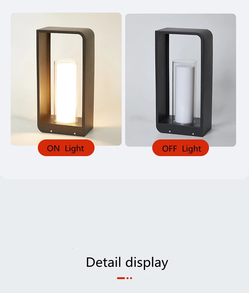 Lampe Extérieur LED  IP65 Solaire autonome et secteur ,  Éclairage de Parc