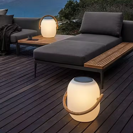 Lampe LED solaire décoratif, design raffiné pour jardin terrasse et extérieur